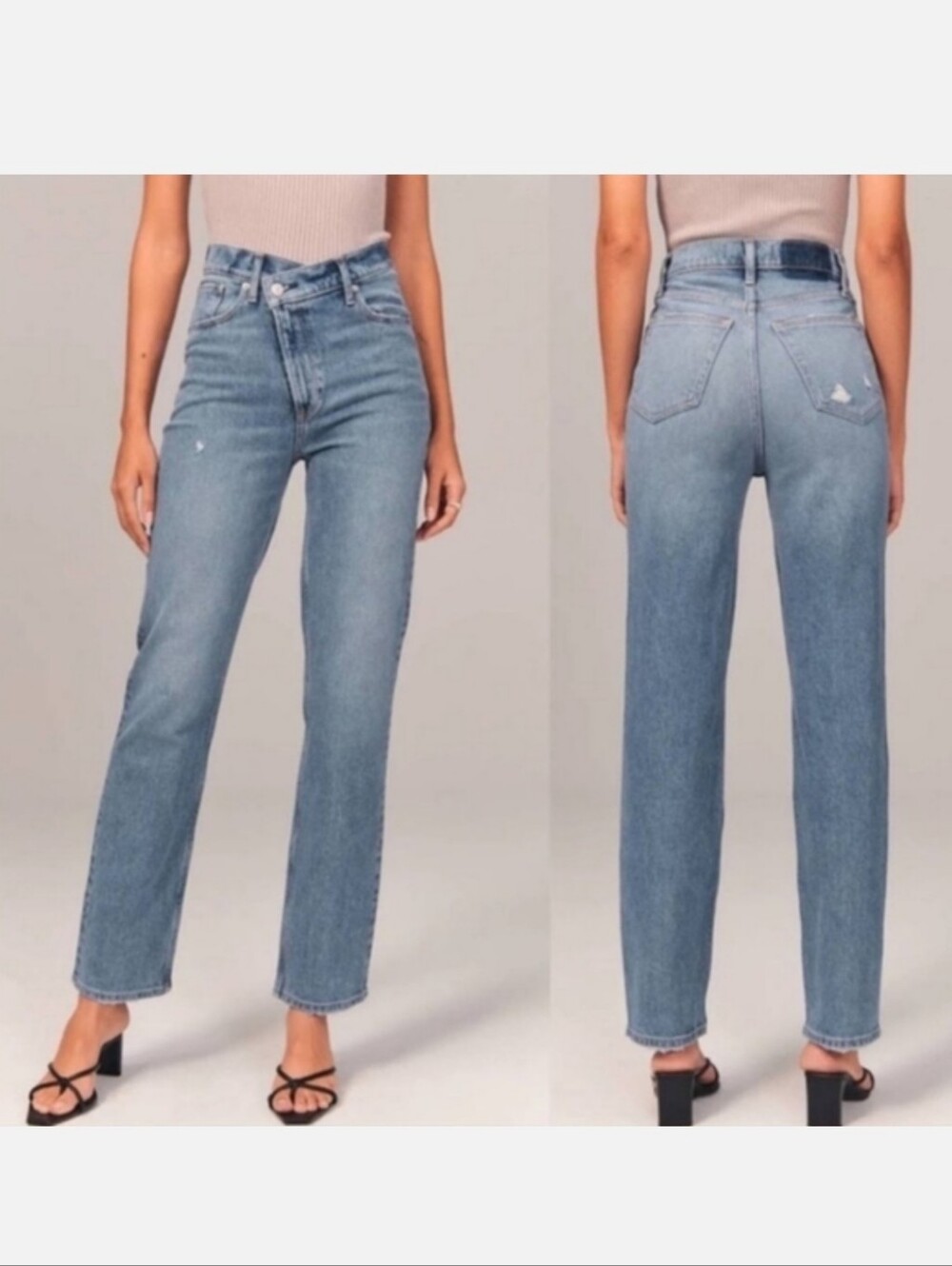 Abercrombie & Fitch Curve Love The '90s Straight Ultra High Rise Jean Size 27/4L